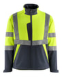 Mascot Softshell Werkjas Kiama 15902-253 hi-vis geel-donkermarine